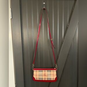 Burberry Haymarket Check Peyton Crossbody Bag